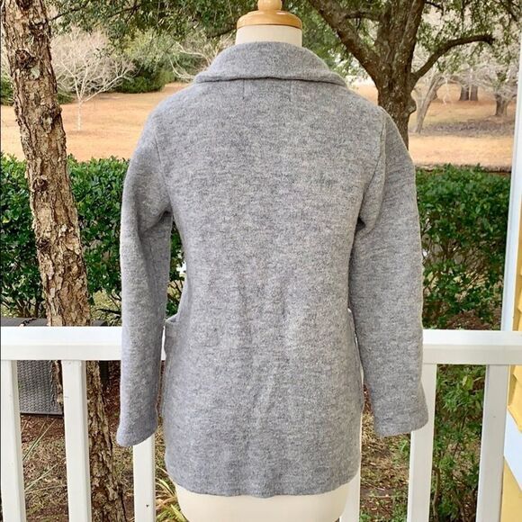 Nanette Lepore Wool Blend Cardigan Jacket Gray - Picture 3 of 5
